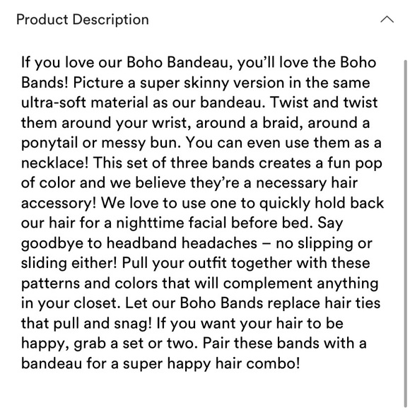 NEW boho bands (hair ties/bracelets) - Picture 6 of 6